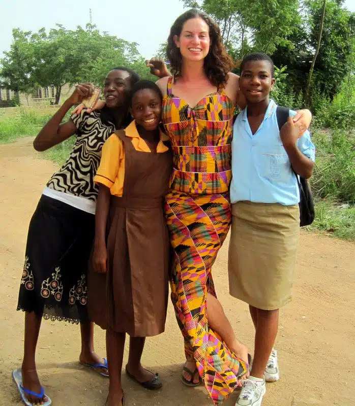 Custom-made dress in Ghana