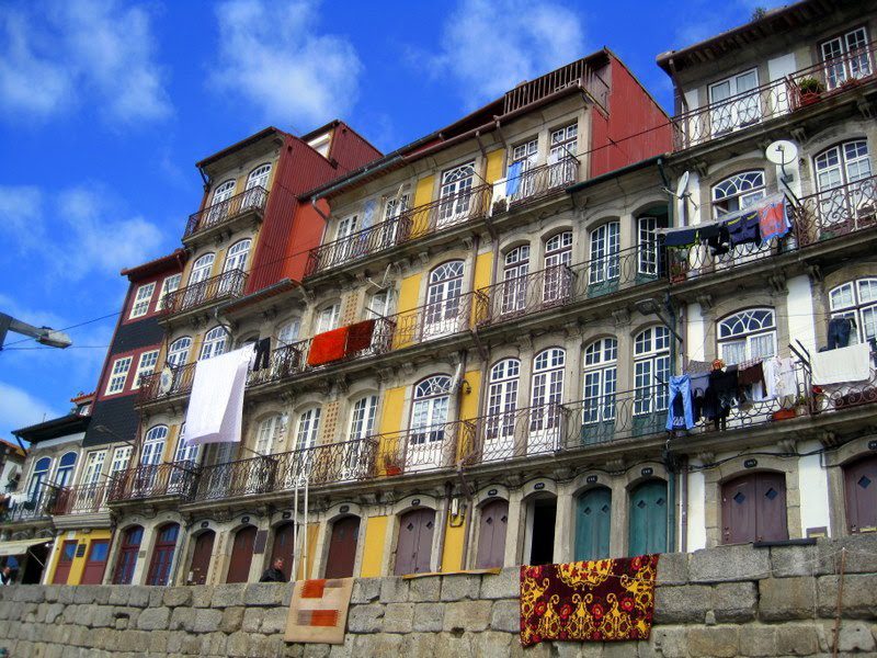 Colorful buildings in Porto.