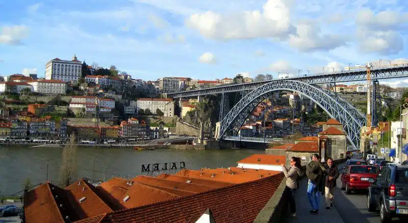 The bridge in Porto, Portugal.