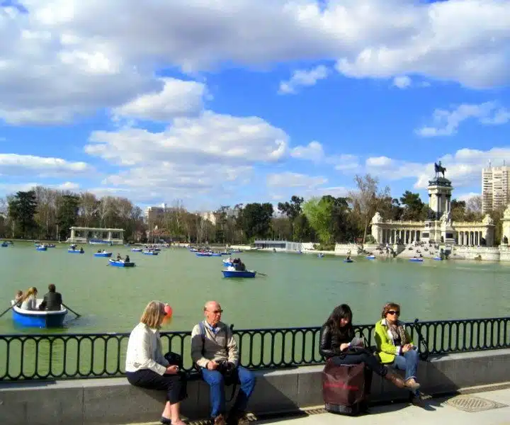 A lagoon in Madrid, Spain.