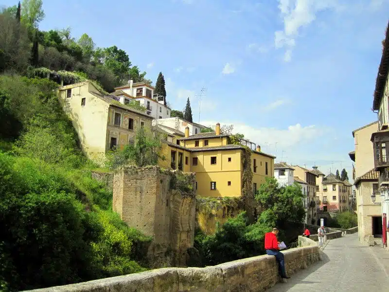 Steep and lovely hills of Granada.