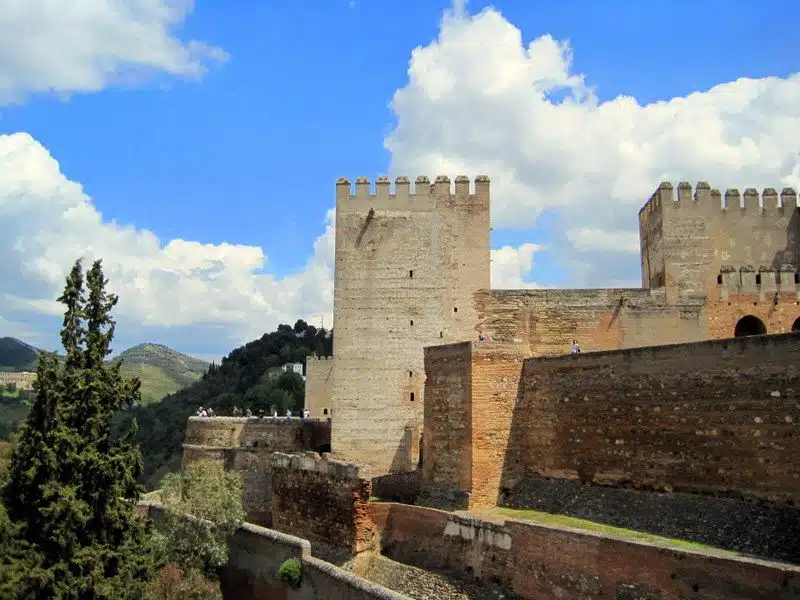 Part of the castle of L'Alhambra.