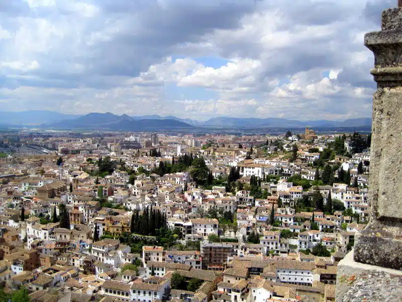 Granada, Spain from above.