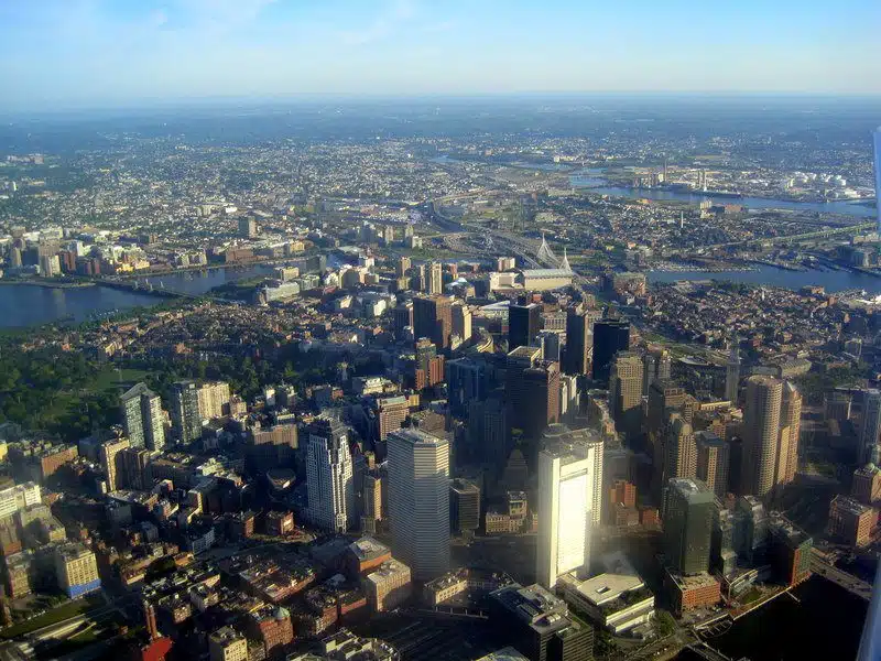 Boston from above