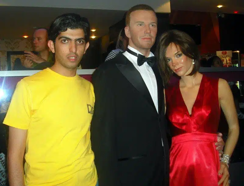 David Beckham, Posh Spice, and Faisal!
