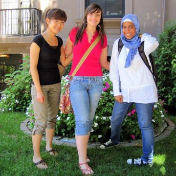 Three ESL students