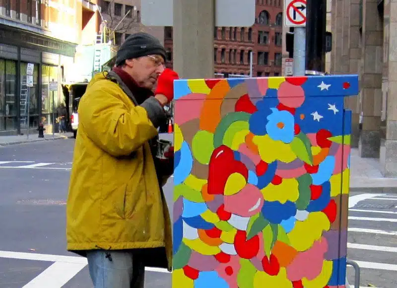 Public art light boxes