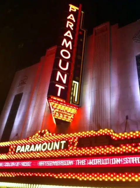Paramount Theatre sign Boston