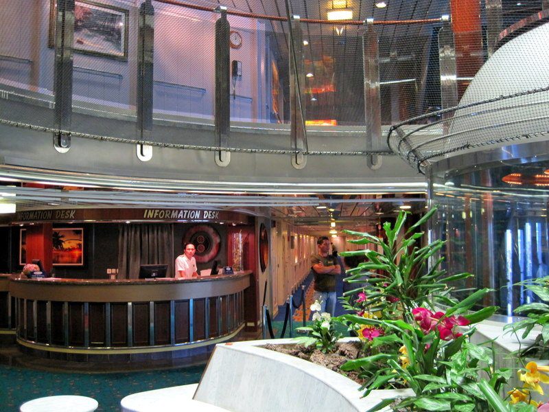 Lobby of the ship. You'd never know it was afloat!