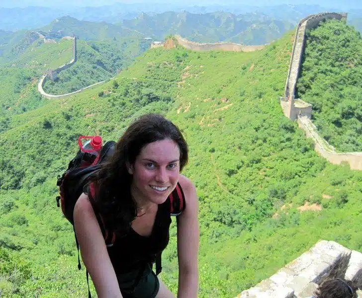 In hour two of the Jinshanling Great Wall hike!