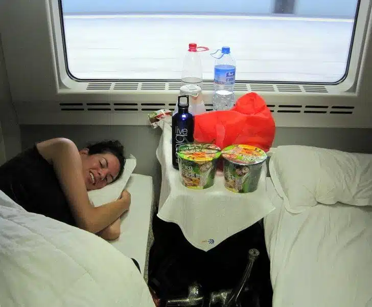 My best sleep during China travel: on a train!