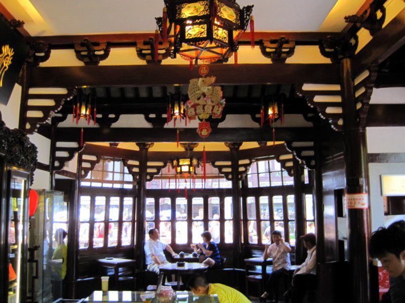 Inside Old Town's famous Tea House. Beautiful! And expensive.