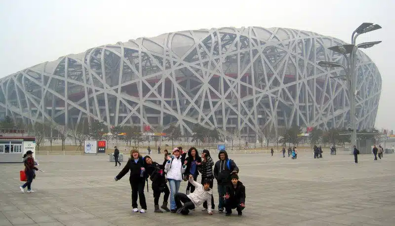 The Bird's Nest Stadium in the Beijing Olympic Village. Wow!