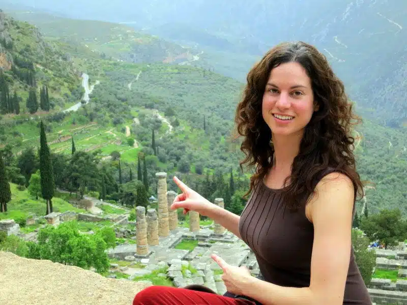 How magical to touch the site of the Oracle of Delphi!