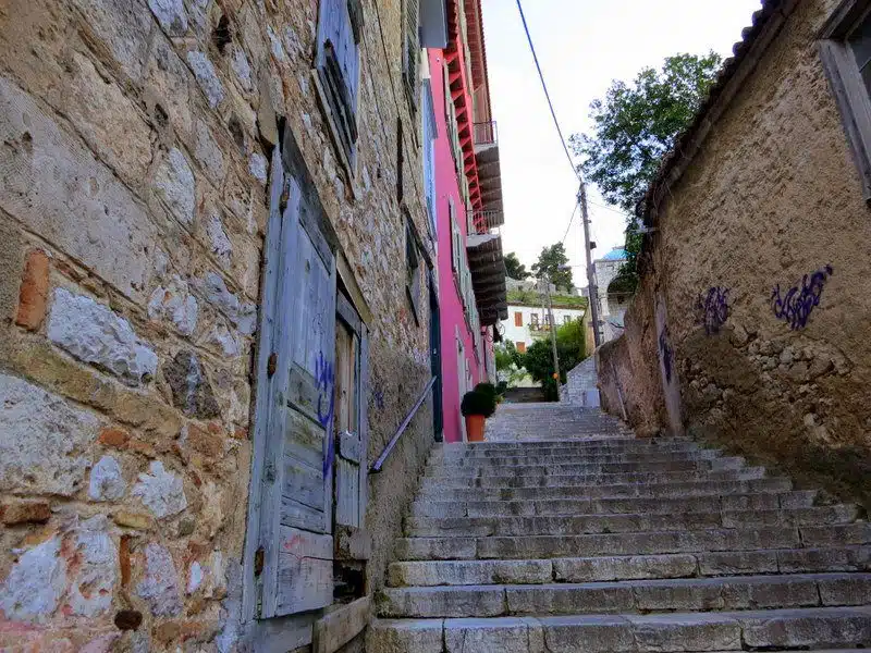 This was the staircase up the hill led to our hotel. It helps to be in shape in Nafplio!