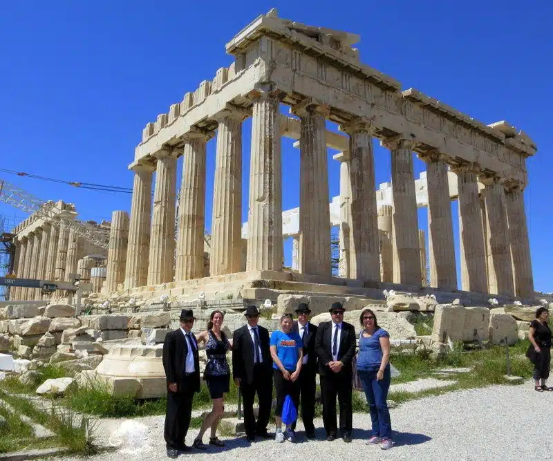 Who were the mysterious Blues Brothers at the Parthenon in Athens, Greece??