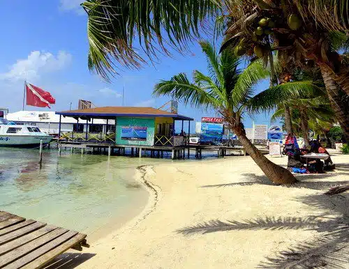 The water taxi to Caye Caulker is just a few steps down the beach from The Phoenix. On to our next Belize destination!