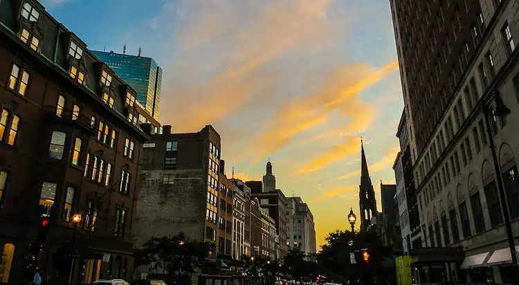 Sunset Boston, Newbury Street