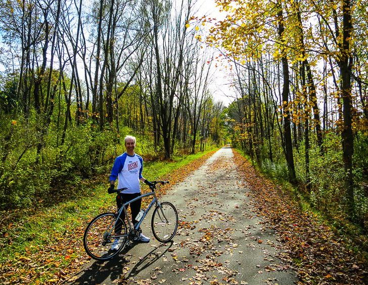 Find a fabulous rail trail, and you're off!