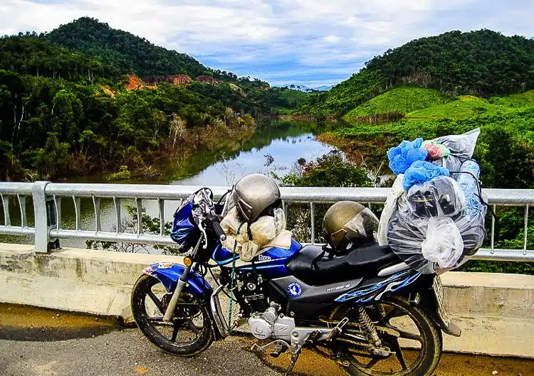 During motorcycle travel across Vietnam, I didn't lose a thing! Though my computer did get smashed.