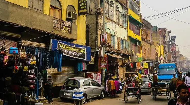 Paharganj, New Delhi is known for its shopping and budget hotels.