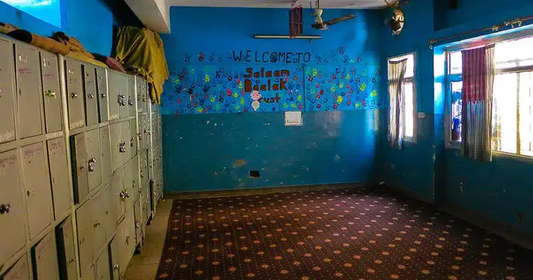 A classroom in Salaam Baalak Trust.