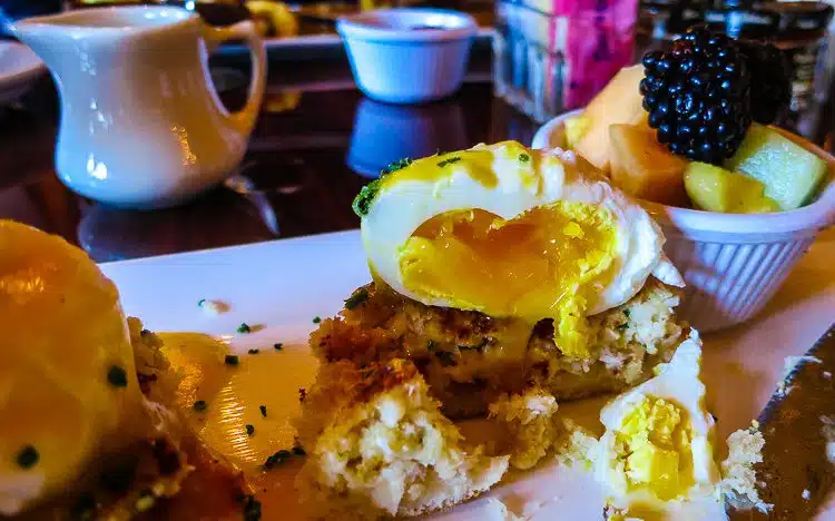 This crab cake eggs benedict put me in a luscious food coma for hours.
