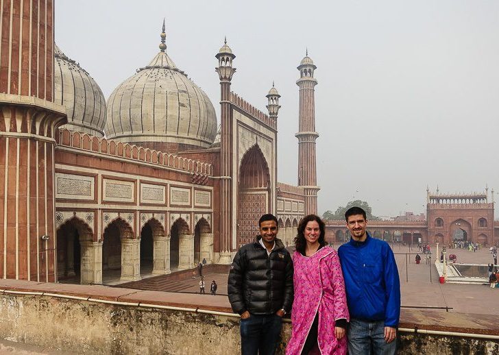 We spent Christmas at Jama Masjid, the largest mosque in India!