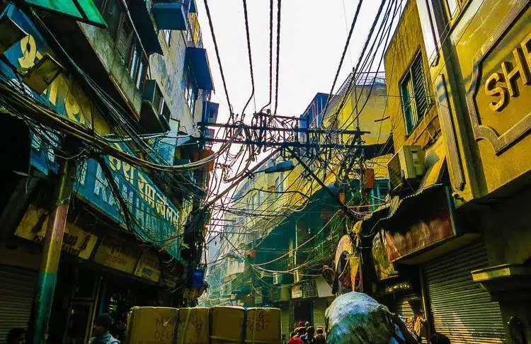 5. That spiderweb of electrical wires in Old Delhi never ceases to amaze!
