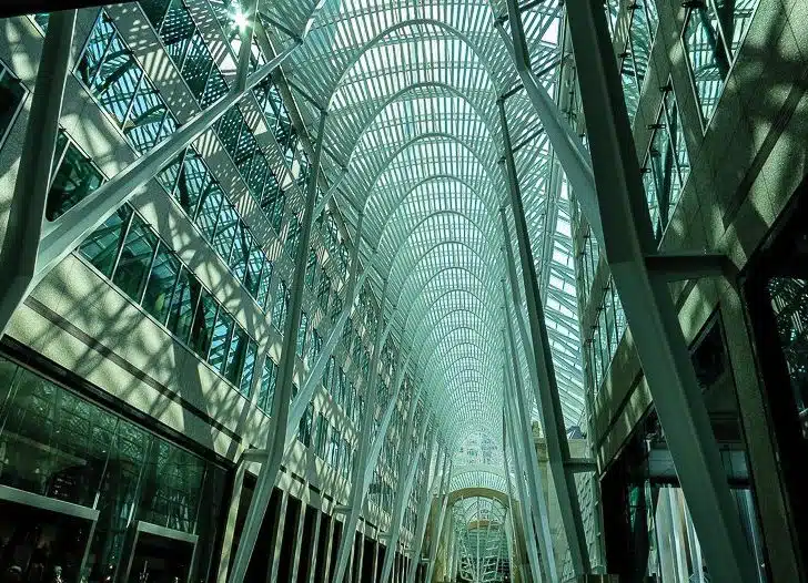 Wow! Allen Lambert Galleria in Brookfield Place, Toronto.