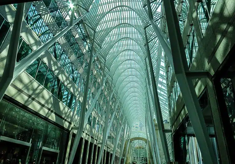 Wow! Allen Lambert Galleria in Brookfield Place, Toronto.