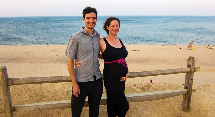 Rockin' out my baby bump on a beautiful windy beach of Cape Cod!