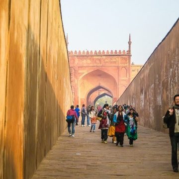 Monkeys, Imprisonment, and a Fall at Agra Fort, India