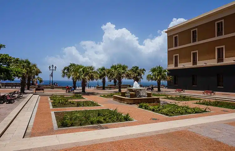 Pretty parks face the forts as you get closer to the heart of Old San Juan's narrow streets.