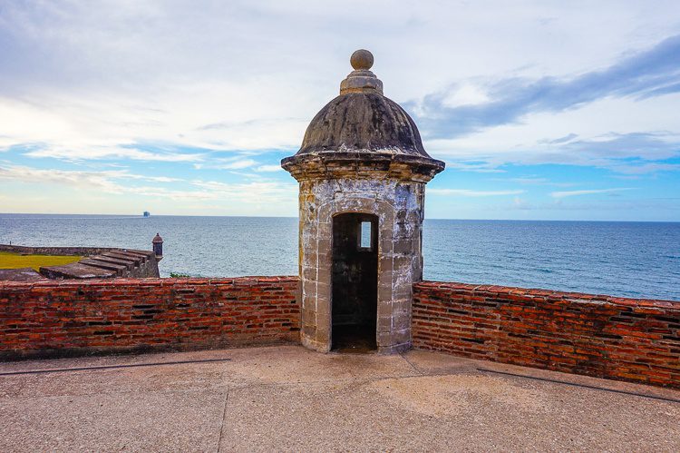 One of the famous sentry boxes in Castillo de San Cristóbal, Old San Juan, Puerto Rico.