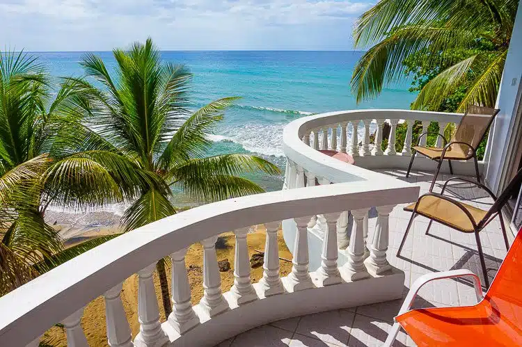 The most beautiful beach balcony I've ever experienced.