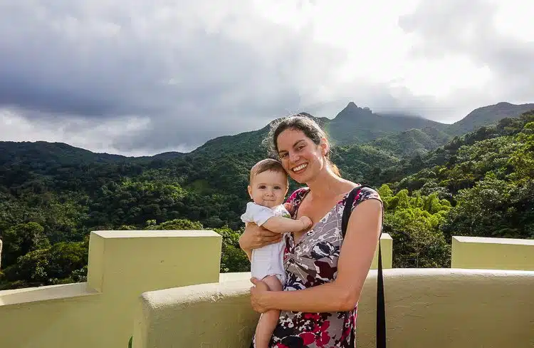 The view from the top of Yokahu Tower is gorgeous, and totally doable with a baby.