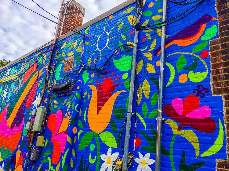A fun mural in Jamaica Plain, Boston.