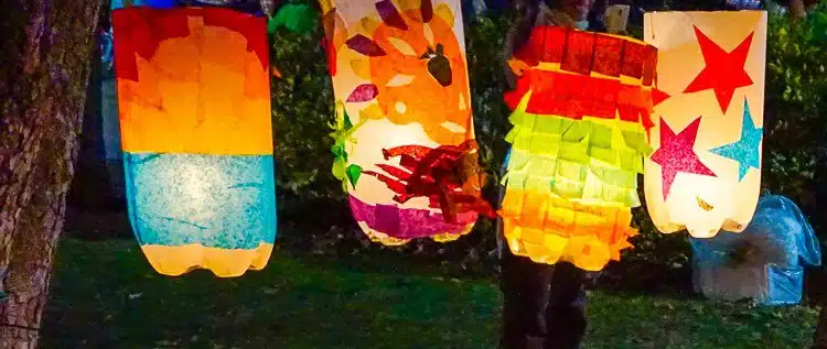 DIY crafts: Colorful lanterns