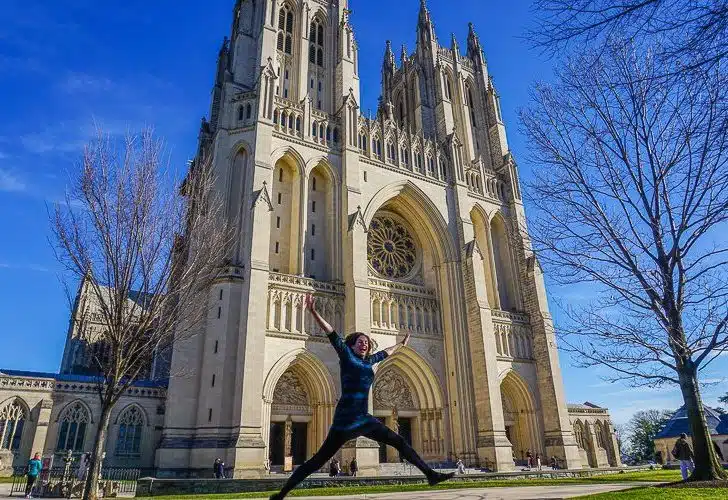 Yay for the National Cathedral and comfy fashion!