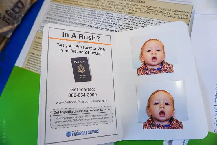 Funny baby passport photos