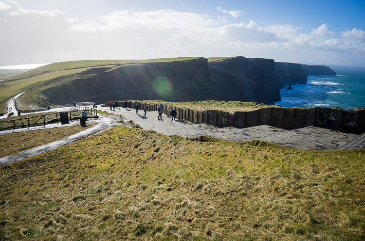 Cliffs of Moher: The paths to the cliff overlooks are happily accessible for wheelchairs and strollers. 