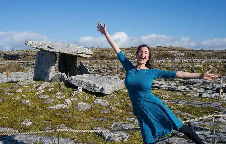 Delighted to have found the most famous place in the Burren!