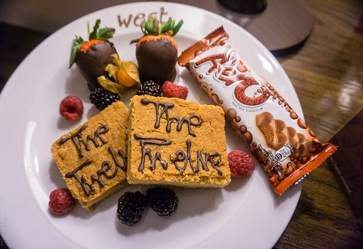 Our yummy welcome plate in our room at The Twelve Hotel in Ireland.