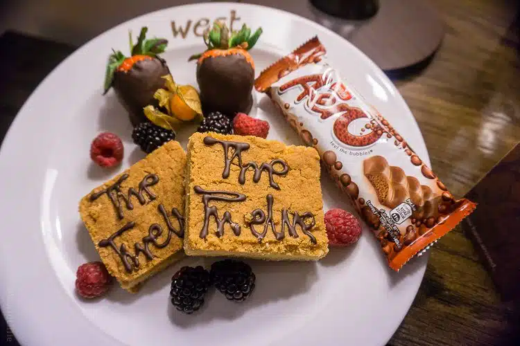 This yummy welcome plate greeted us in our room at The Twelve Hotel in Ireland.