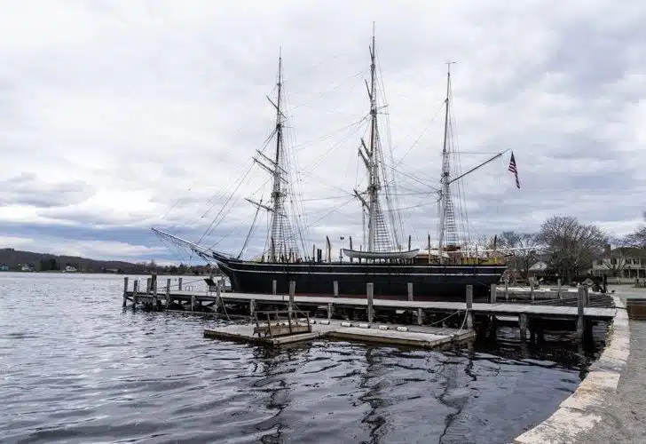 Mystic Seaport is the best place in the country to see famous old ships.