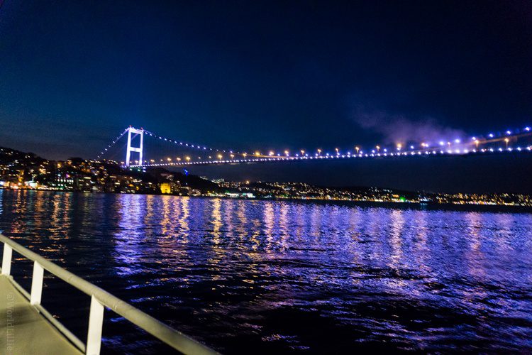 The bridge connecting Europe to Asia, looking classy.