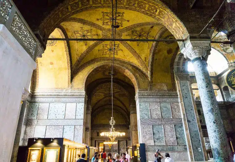 Each corner of the Hagia Sophia has different shapes.