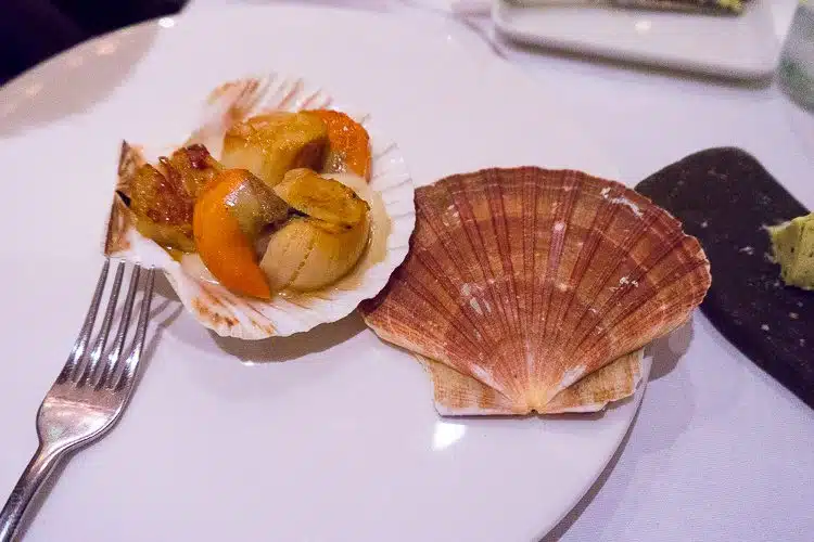 Scallops on a shell!