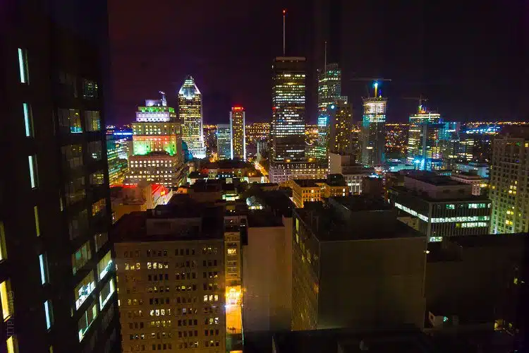 What a view of Montreal from our Omni Hotel room!